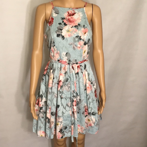bailey blue Dresses & Skirts - NWT Lace Fit & Flair Floral Dress Netted Underlay